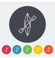 canoe icon vector image