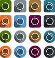 flat arrow icons vector image