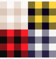 set of four seamless buffalo check patterns vector image