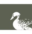 goose silhouette vector image