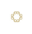 abstract luxury logo design template vector image