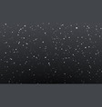 christmas snow falling snowflakes on night vector image