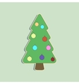 christmas tree vector image vector image