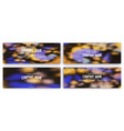 set of banner templates vector image vector image