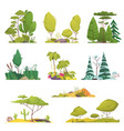 ecosystem types set vector image vector image