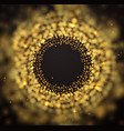 blurred abstract dark background golden burst vector image