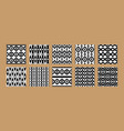 ethnic seamless patterns set abstract rustic vector image