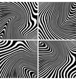 lined grunge texture set vector image vector image
