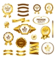luxury golden premium quality best choice labels vector image