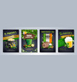 st patricks day flyer template vector image vector image