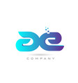 ae alphabet letter logo icon combination design vector image