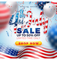 fourth of july independence day sale banner design vector image vector image