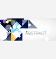 geometric abstract background techno color vector image vector image