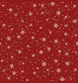snowflakes seamless pattern christmas vector image
