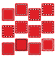 bandana square labels vector image vector image