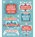 christmas collection vector image vector image