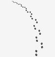 footprints of dogs vector image