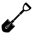 shovel icon simple style vector image