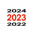 2023 happy new year logo text design template vector image
