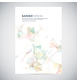 banners with abstract colorful triangulated vector image