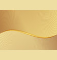 golden background with abstract texture divided vector image vector image