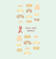 breast cancer awareness background vector image