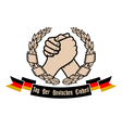 i love germany vector image