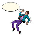 young man dancing retro dancer vector image