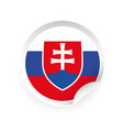 slovakia flag symbol sticker vector image
