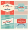 vintage christmas elements background vector image