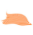 zebra and tiger stripes flag pattern wave vector image