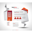 origami website vector image vector image