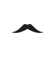 moustache icon black retro style mustache shave vector image