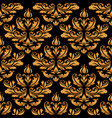 vintage gold damask pattern vector image