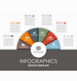 infographic template can be used for workflow vector image