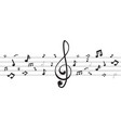 music scale logo design note sign or symbol vector image