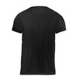 un black mens t-shirt vector image vector image