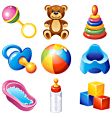 baby icons vector image vector image