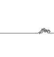 motor bike icon line art design vector image