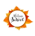 autumn season welcome back to school painted vector image