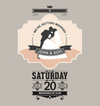 wedding invitation vector image vector image