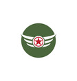 army military icon vector image vector image