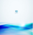 blue abstract waves vector image