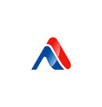 shape letter a abstract company logo vector image