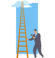 building a ladder of success vector image vector image