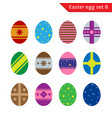 easter eggs set vector image