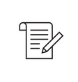 note icon sign paper message or document page vector image vector image