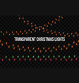 christmas lights isolated realistic design vector image