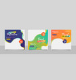 travel and tour social media banner post template vector image