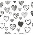 heart seamless pattern vector image